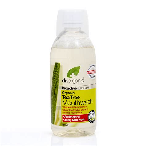 Dr Organic Tea Tree Mouthwash 500ml