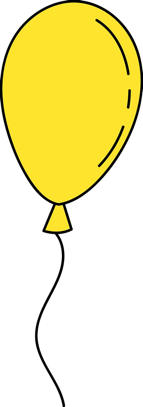 Yellow Balloon Clipart Png Download Full Size Clipart 5213064
