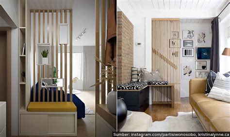 8 Inspirasi Desain Sekat Ruang Tamu Minimalis Modern Di Hunian