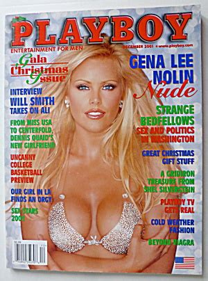 Playboy Magazine December Gena Lee Nolin