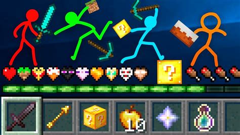 Stickman Vs Minecraft Stickman Inventory ⚡animation Vs Minecraft Shorts