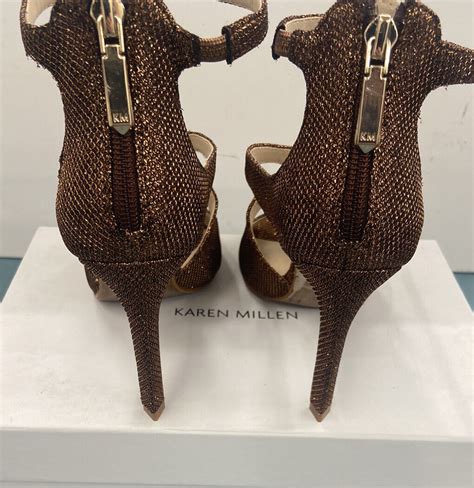 karen millen ella night bronze heels uk 4 37 bnwt rrp £130 ebay