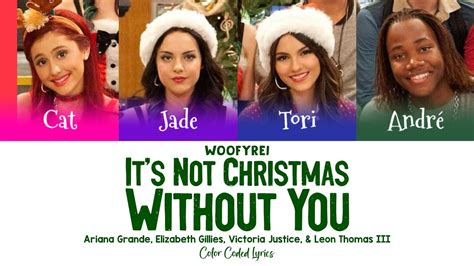 Victorious Cast Its Not Christmas Without You Color Coded Lyrics