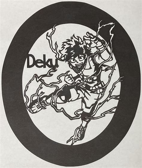 Deku Paper Cutting By Lukadragneel On Deviantart