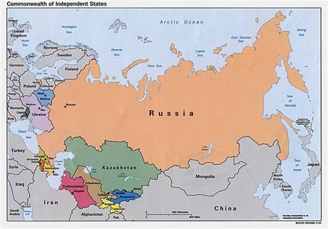 Map of Russia political Regional: Map of Russia Country