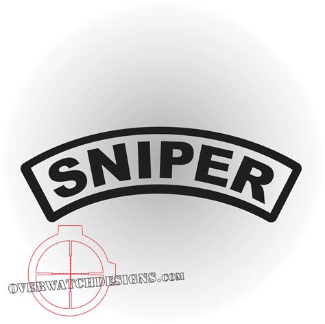 Sniper Tab Decal Overwatch Designs