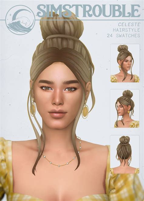 Celeste By Simstrouble Simstrouble On Patreon In 2021 Sims Hair