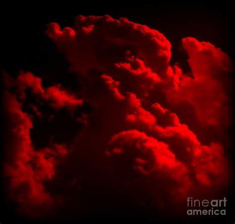 Red Cloud Black Sky Photograph By Pruddygurl Exclusives Pixels
