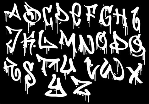 Graffiti Alphabet Fonts A Z