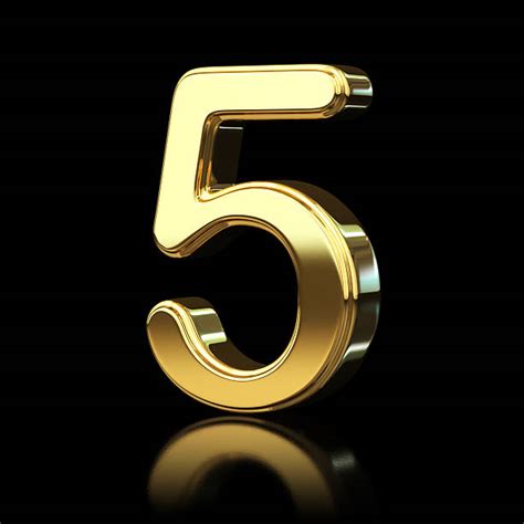 Best Shiny Gold Number 5 Stock Photos Pictures And Royalty Free Images