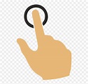 Finger Hand Click Png, Transparent Png - vhv