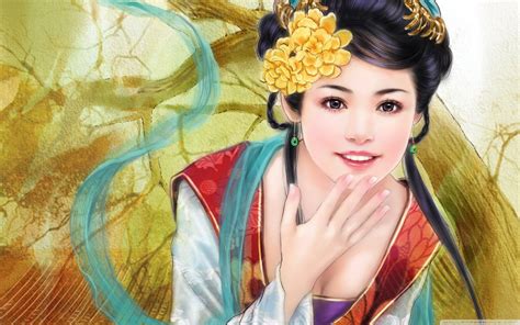 Women Asian Art Wallpapers Wallpaper Cave