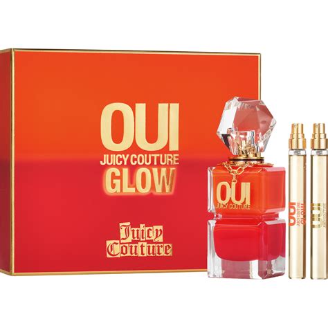 Juicy Couture Oui Glow Eau De Parfum Spray 3 Pc Gift Set Gifts Sets