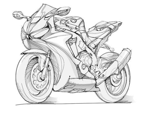 How To Draw A Motorbike With Pencil Step By Step Drawing Tutorial