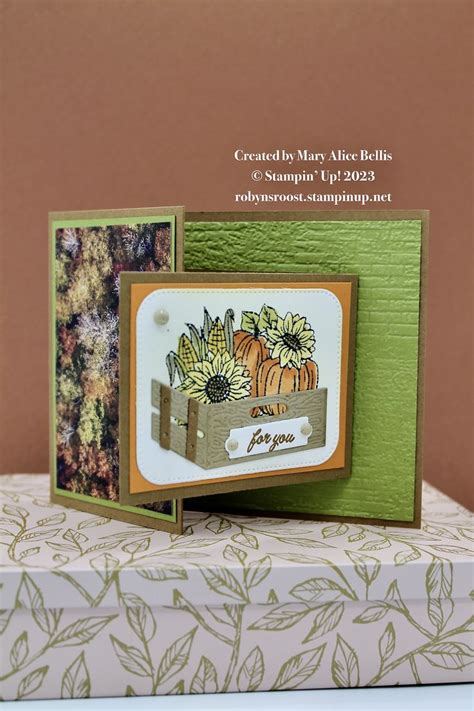 Rustic Crate Fall Cards Handmade Thanksgiving Cards Handmade