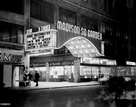 The Marquee Of The Old Madison Square Garden On 50th St
