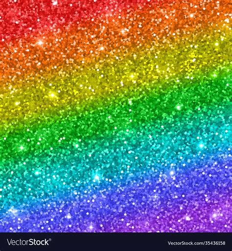 Rainbow Glitter Background Royalty Free Vector Image