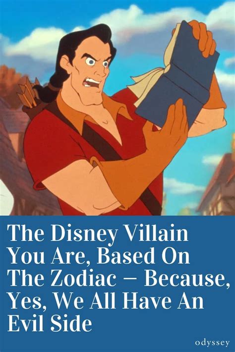 the disney villain you are based on the zodiac — because yes we all have an evil side