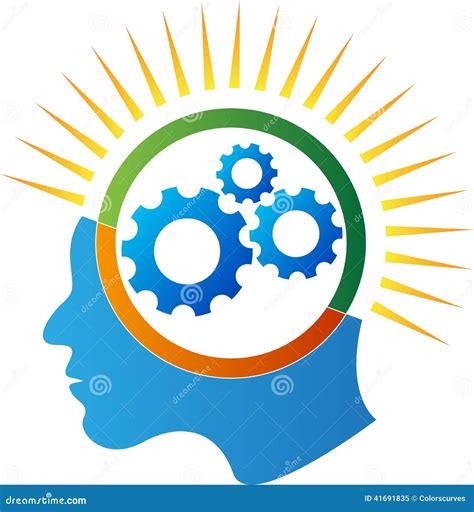 Mind Gear Power Stock Vector Image 41691835