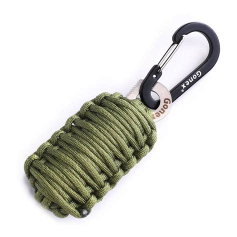 Gonex 550 Paracord Survival Bracelet Grenade Keychain Emergency