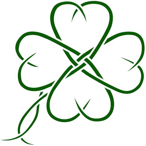 4 Leaf Clover Silhouette At Getdrawings Free Download