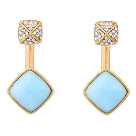 Wing Yuk Tak Chic Nieuwe Mode Ol Stijl Geometrische Stone Alloy Gold