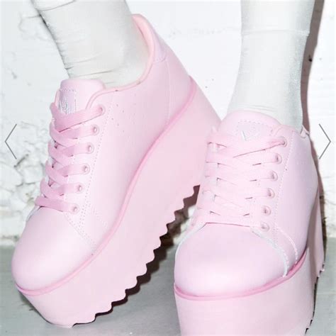 Yru Shoes Yru Lala Pink Platform Sneakers Nwob Color Pink Size