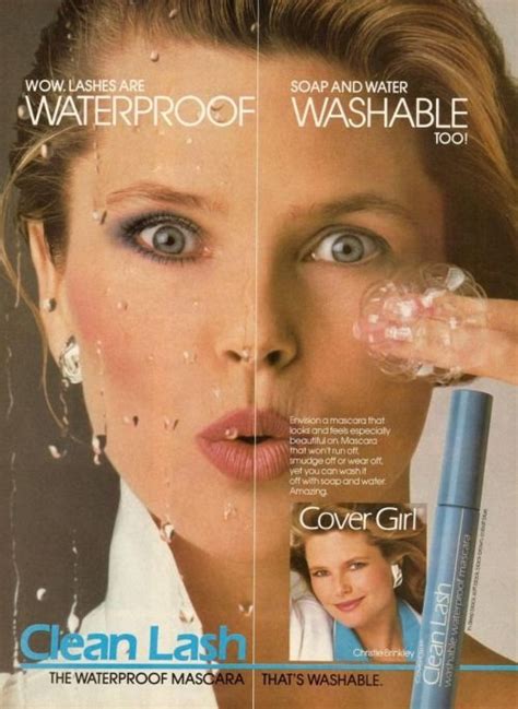 Retro Advertising Covergirl Vintage Makeup Ads Christie Brinkley