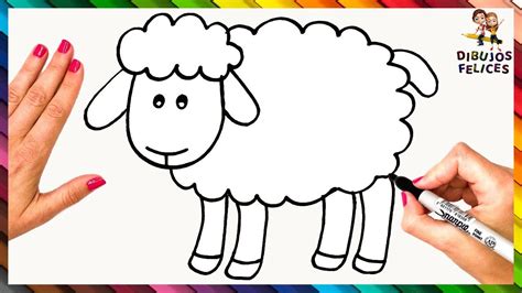 Cómo Dibujar Una Oveja Para Niños 🐑 Dibujo Fácil De Una Oveja Paso A