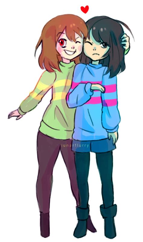 Warning charisk don't like don't watch while i am super hard at work on other projects, here's something to fill the gap a little! Chara and Frisk by wishkoi on DeviantArt