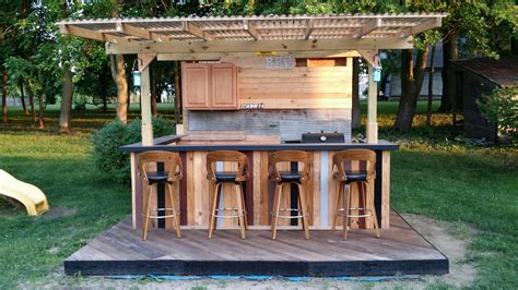 Just a few bolts and you are ready to grill. BBQ bar shack | Bbq bar, Bbq area, Bbq