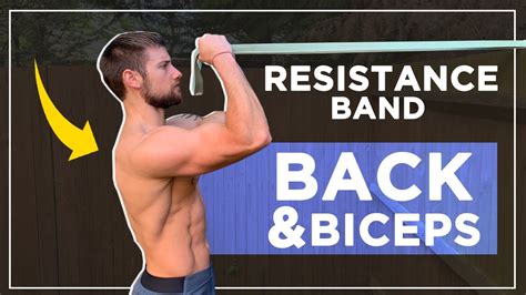 Resistance Band Back And Biceps 15 Minutes Follow Along Workout Youtube