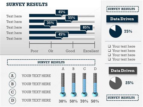 Survey Results Infographic Slides P1 Presentation Templates On