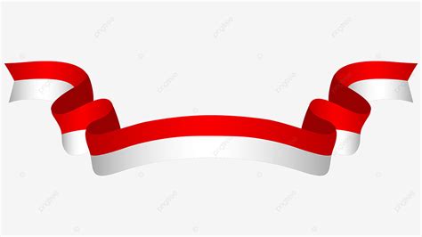 Merah Putih Vector Png Images Pita Bendera Merah Putih Or Indonesian Flag Ribbon Bendera Merah