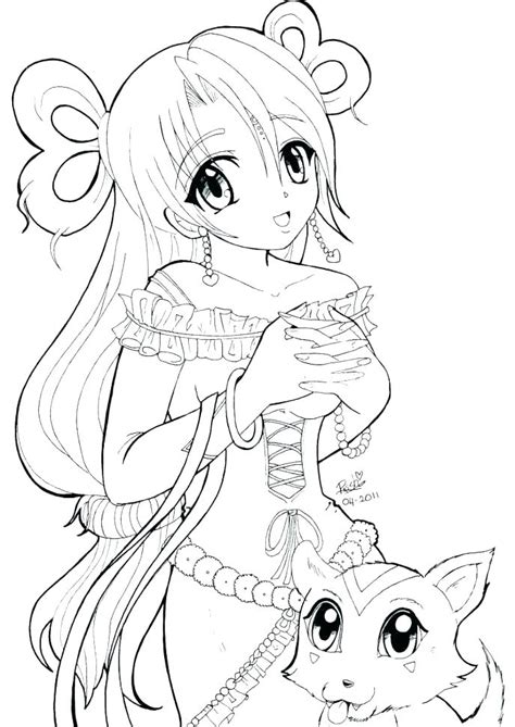 Coloring Pages Of Anime Elf Attractive Elf Girl Coloring