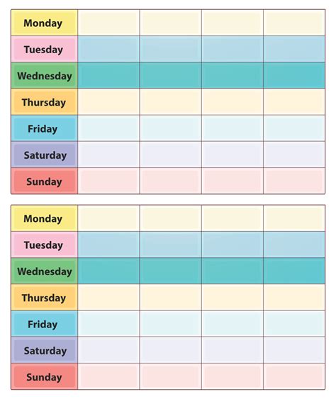2 Week Printable Calendar