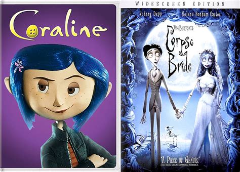 Tim Burtons Corpse Bride And Coraline Dvd Animated Film