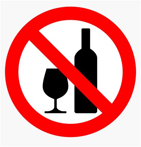 Don T Drink Alcohol No Alcohol Sign Png Transparent Png