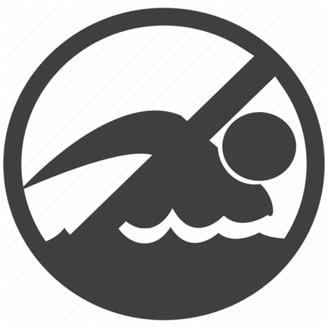 Diving No Poolside Restricted Swimming Warning Icon