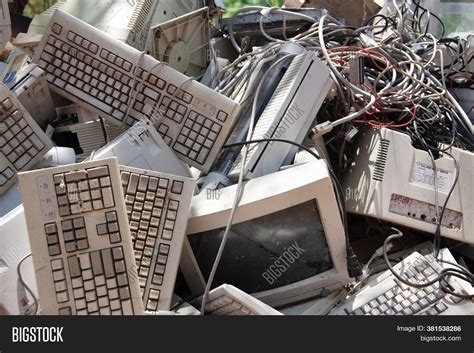 Pile Old Computer Image And Photo Free Trial Bigstock