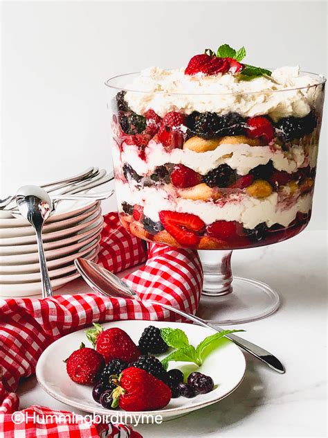 Easy Summer Berry Trifle Hummingbird Thyme