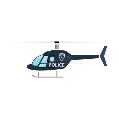 Icono Del Helicóptero En Estilo Del Esquema Aislado En El Fondo Blanco