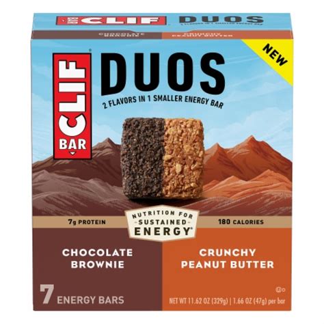 Clif Bar® Duos Chocolate Brownie Crunchy Peanut Butter Energy Bars 7