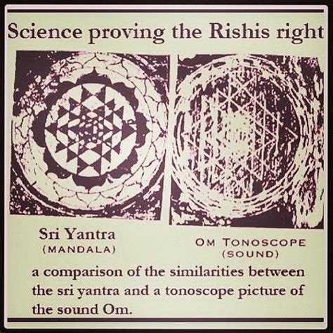 Om Sound Wave Patterns Creating The Sri Yantra In A Tonoscope Yantra