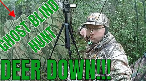 Ground Hunting Deer With Ghost Blind Deer Down Expanded Archery