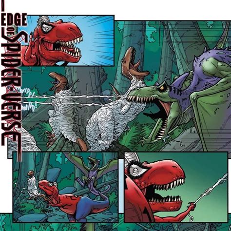 Spider Rex affronte le Ptérobouffon Vert en preview de Edge of Spider