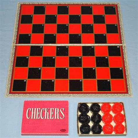 Checkers Vintage Board Games Vintage Toys Classic Toys