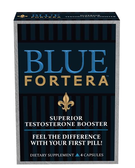 Blue Fortera Superior Testosterone Booster Promotes Strength Stamina And Energy