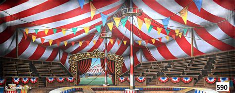 circus tent scenic backdrop by kenmark backdrops