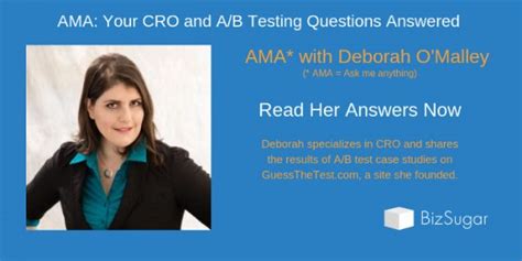 Ama Conversion Rate Optimization Cro And Ab Testing Questions
